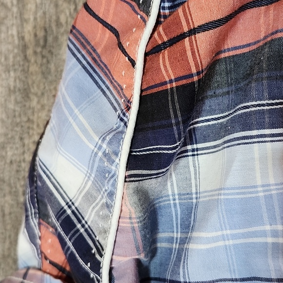 HELIX ATHLETIC FIT PLAID BUTTON- DOWN LONG-SLEEVED SHIRT LARGE - Picture 9 of 13